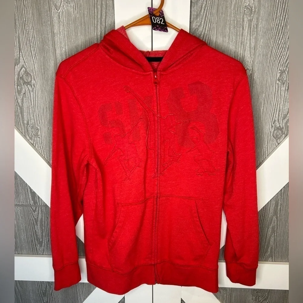 082. Old Navy Boys Red Full Zip Hoodie
